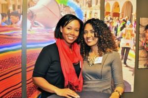 Alumna Briana Webstar (l) and friend Talisha Lee loved coming to the Washington event at the National Geographic Museum.
