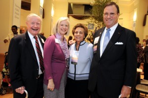 Bryan Bullard, Mary Webster, and Laura and Fred Brown (l-r) greeted guests at the Levine Museum of the New South, in Charlotte.