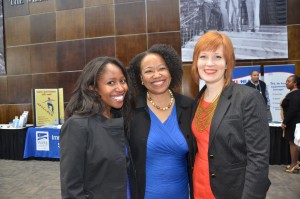 Minority Health Conference co-chairs Charla Hodges (l) and Maryka Lier (r) with keynote speaker Dr. Gail Christopher.