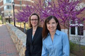 Drs. Rebecca Fry (left) and Jackie MacDonald Gibson (Photo by Linda Kastleman)
