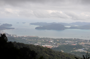View from Gunung Raya Mountain, Langkawi, Malaysia. Photo by Kathy Parry. 