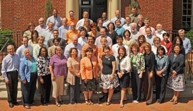 National Public Health Leadership Institute attendees included public health scholars from 26 states. Dr. Ed Baker, N.C. Institute for Public Health director, is on the second from back row, far left.