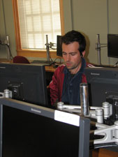 Photograph of student using computer
