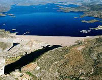 A dam in the southwestern United States