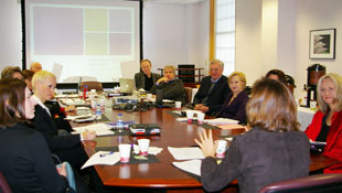 Dr. Suzanne Havala Hobbs addresses NETDOC members during the group's business meeting.