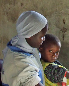 A mother and child in The Gambia 