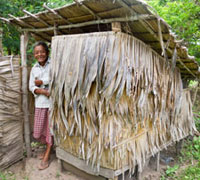 Geissler worked on a project in Cambodia that helped people purchase latrines. Photo courtesy of WaterSHED Asia.
