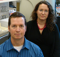 Dr. Brante Sampey (left) and Dr. Liza Makowski