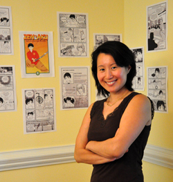 Dr. May May Leung used manga comics, a popular Japanese comic art form, to encourage preteens to make healthy food choices. Photo by Kris Hoyt.