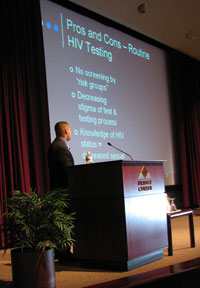 Dr. David J. Malebranche talks at the 2007 Minority Health Conference