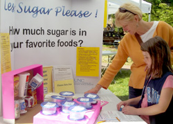 Science Expo guests explored the Sugar Sleuth exhibit.
