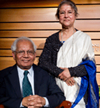 Dr. P.K. Sen and wife Gauri Sen