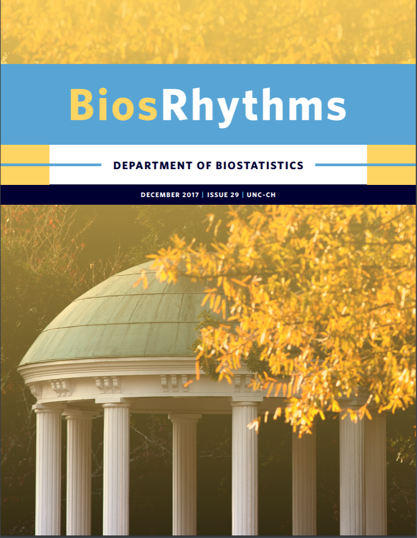 Cover of the 2017 BiosRhythms newsletter.