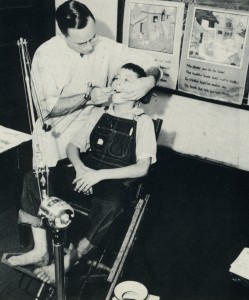 Dentists trained in public health visited N.C. schools in the 1930s, teaching about prevention and treating children whose families could not afford a private dentist. (Photo from Dreaming of a Time)