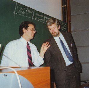 Dr. Bruce Fried (left) conducts a Project Hope workshop.