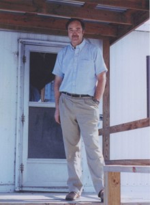 Dr. Gary Koch, in the 1980s, stands outside his office in 'Trailer 39.'