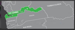 map gambia