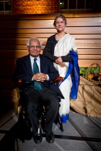 Dr. P. K. Sen and his wife Gauri Sen. (Photo by Tom Fuldner)