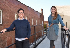 Naya (left) and Jessica co-host a monthly podcast about public health.