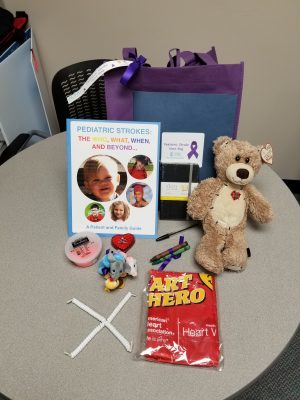 These are the contents of a UNC Hospitals Pediatric Stroke Hero bag. (Contributed photo)