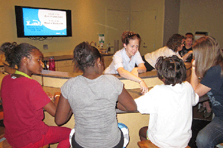 Students have fun while learning about science at a recent N.C. Museum of Life and Science lab.