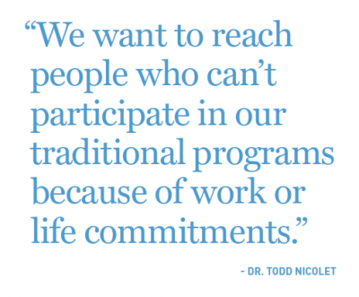 A quote from Dr. Todd Nicolet