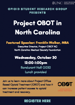 Poster for Project OBOT Talk Featuring Franklin Walker