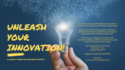 Flyer for Unleash Your Innovation Workshop