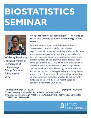Flyer for Whitney Robinson seminar