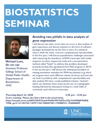 Michael Love Biostatistics Seminar