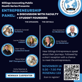 Flier for entrepreneurship panel