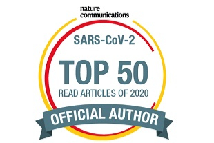 SARS-CoV-2 Top 50 Read Articles of 2020 Official Author Badge