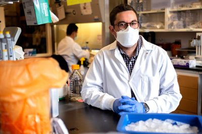 Dr. David Martinez works in the Baric Lab at UNC.