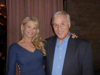 Mangano, pictured with Christie Brinkley, who supports the work of RPHP