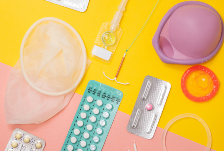 Various methods of contraception available for use