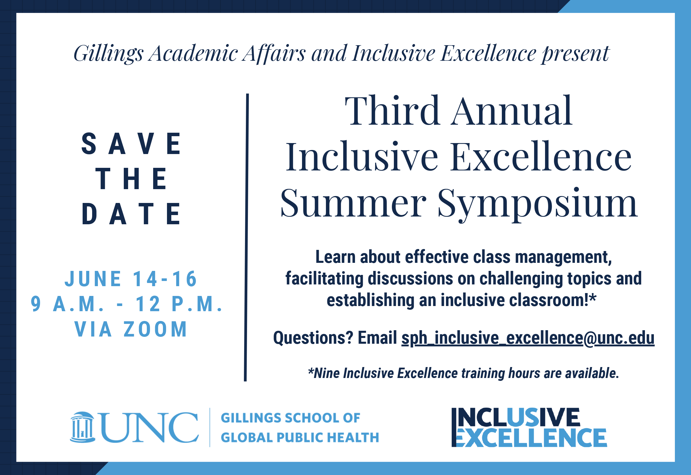 save the date flyer for the 2021 inclusive classrooms