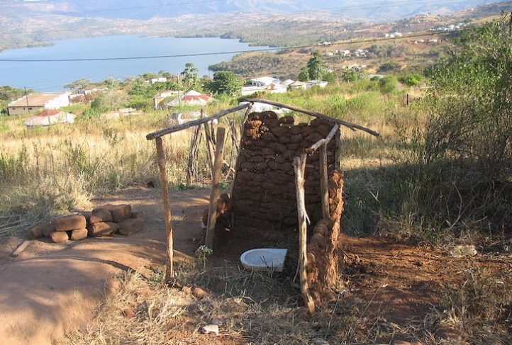 This is an abandoned pit latrine.