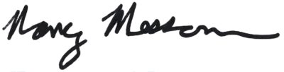 Nancy Messonnier's signature