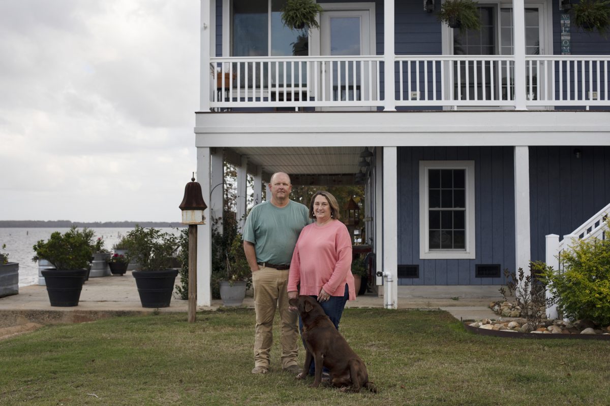 Chip and Reba Wynns have lived alongside the Chowan River since 2015.