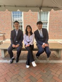 This year's BUSI symposium poster winners were Katherine Xing, Yiyang (Phillip) Fan and Theo Wu.